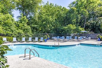 Resort-style pool with sunning deck